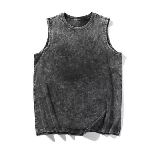 Oversized Acid Wash Vest